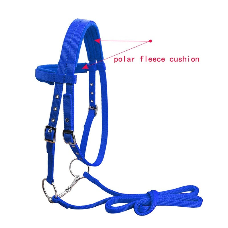 JMT-521418 Adjustable PP Braid Reins with Water Rein Rope - Available in Red, Blue, Black, Sizes Small to Large