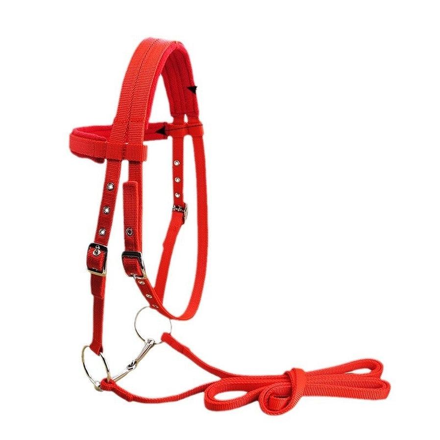 JMT-521418 Adjustable PP Braid Reins with Water Rein Rope - Available in Red, Blue, Black, Sizes Small to Large