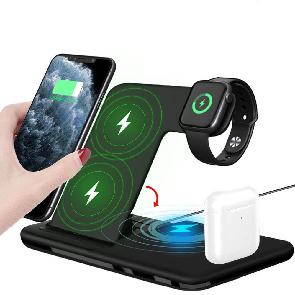 JMT-521418 Universal Fast Charge Wireless Charger with Foldable Design for Mobile Phones and Accessories