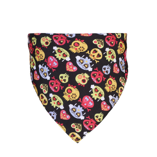 JMT-521546 Halloween Pet Triangle Scarf with Ghost Festival Design, Double Layer Polyester, Customizable Size 33x33x48cm
