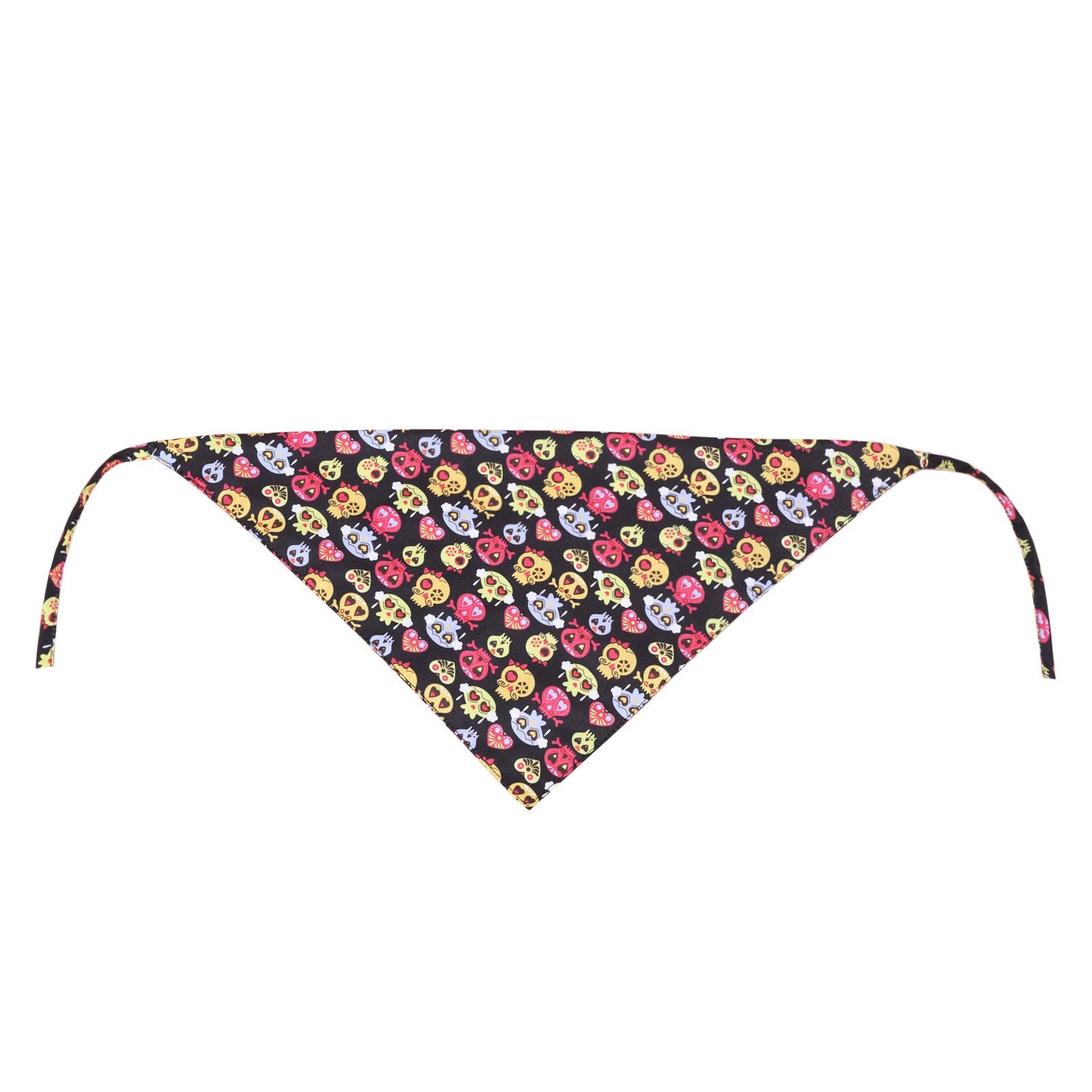 JMT-521546 Halloween Pet Triangle Scarf with Ghost Festival Design, Double Layer Polyester, Customizable Size 33x33x48cm