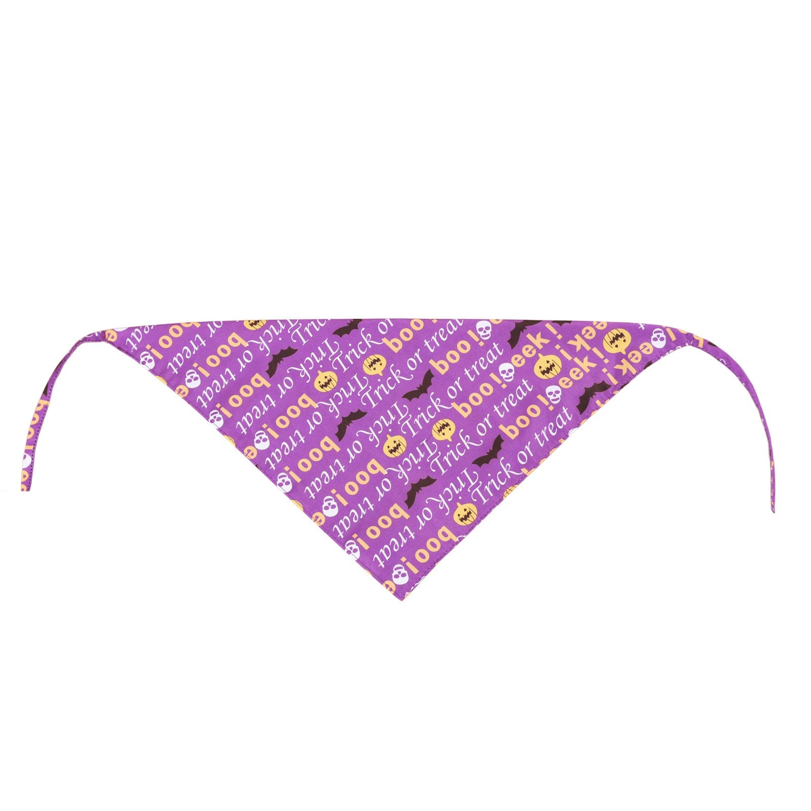 JMT-521546 Halloween Pet Triangle Scarf with Ghost Festival Design, Double Layer Polyester, Customizable Size 33x33x48cm