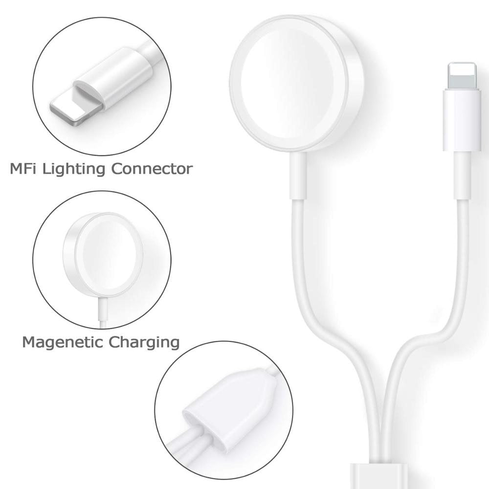 JMT-522250 2-in-1 Wireless Charger and Watch Stand - USB Interface, White