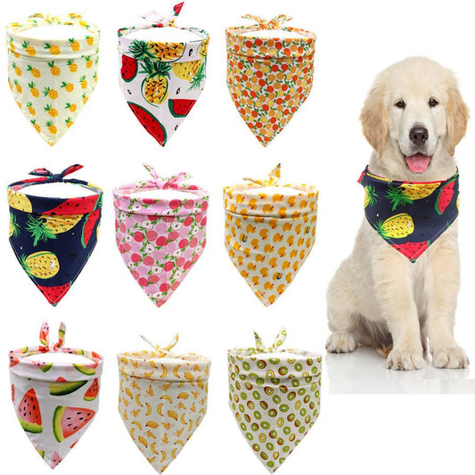 JMT-522698 Triangle Pet Saliva Towel - Soft Cotton for Small, Medium & Large Dogs