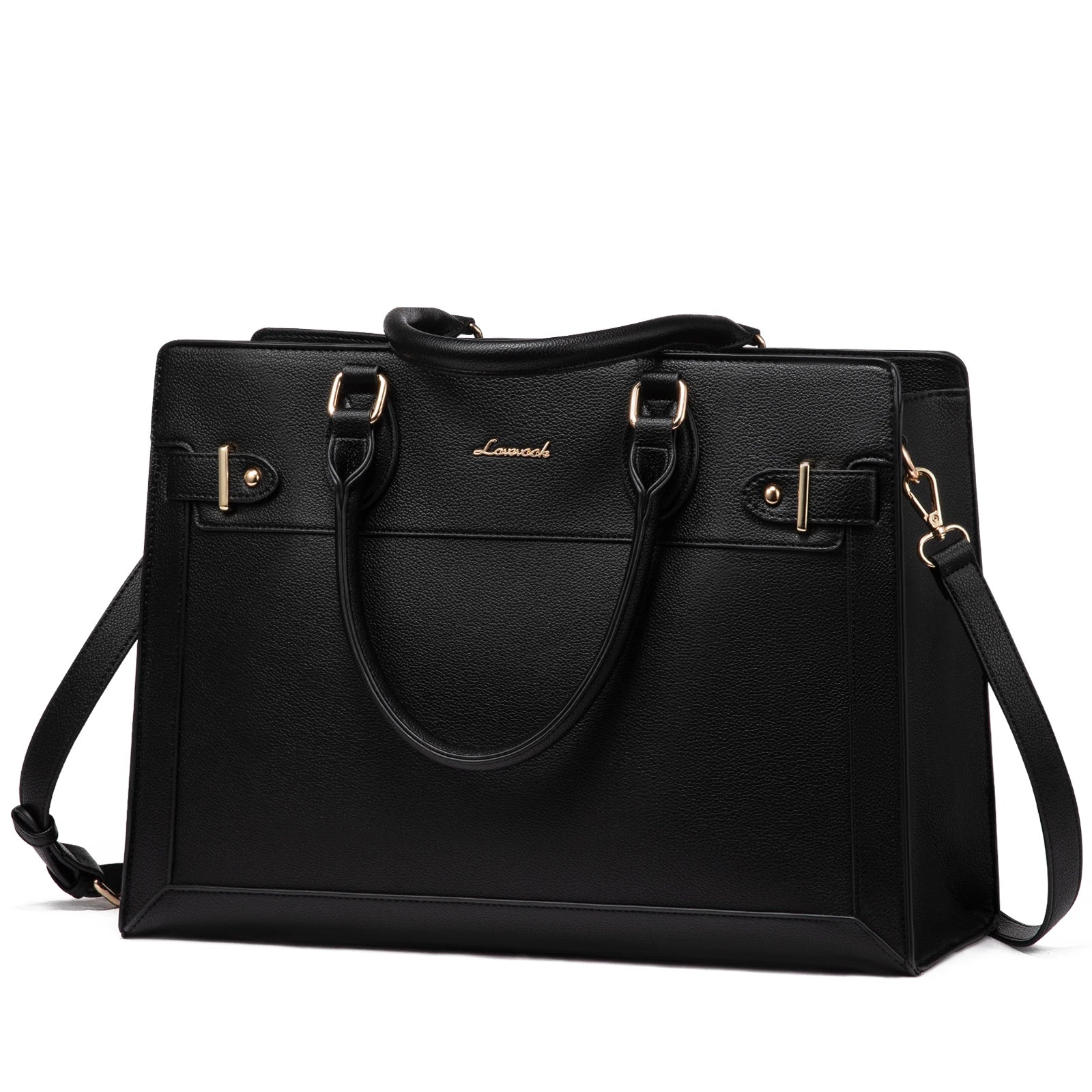 JMT-522954 Laptop Tote Bag for Women - 15.6-17 Inch Waterproof Leather Briefcase for Office and Business Use