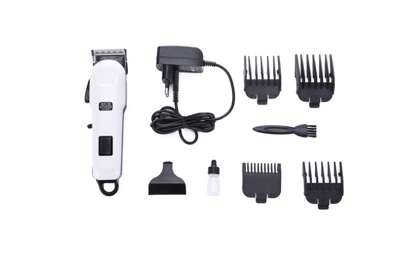 JMT-523210 Electric Hair Clipper with Stainless Steel Cutter Head, LCD Display, Low Noise, USB Rechargeable, Includes Combs and Accessories