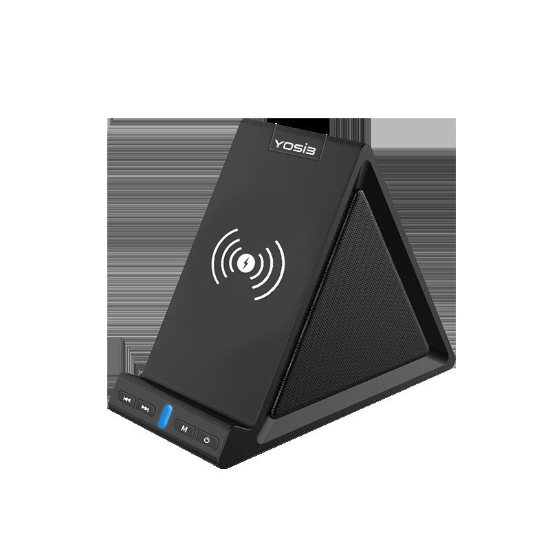 JMT-523402 Multifunctional Bluetooth Speaker with Mobile Phone Stand and Wireless Charging Capability