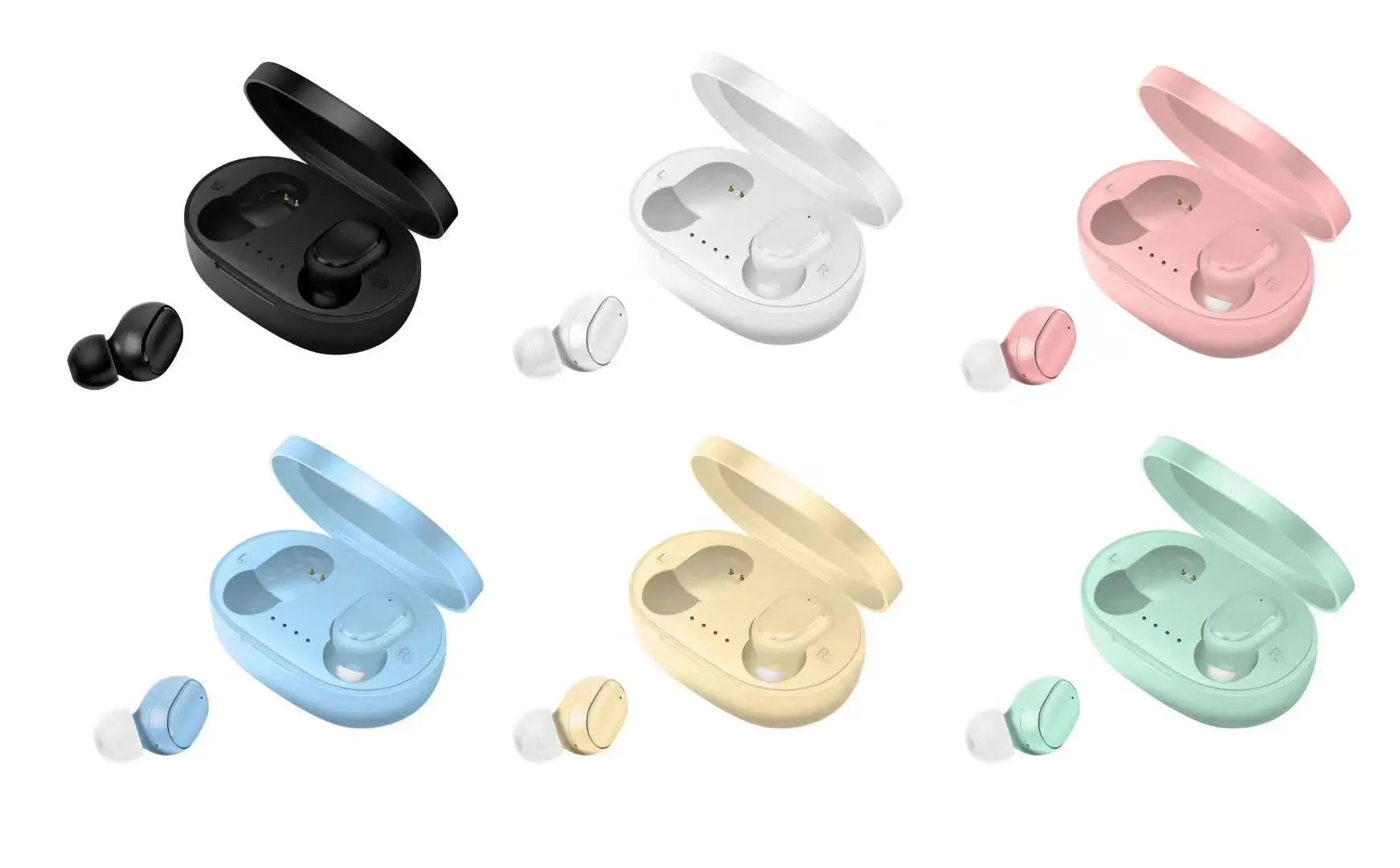 JMT-523402 Wireless Noise Cancelling Stereo Earbuds, Mini Waterproof Sports Headset with TWS 5.0 Technology for Gaming