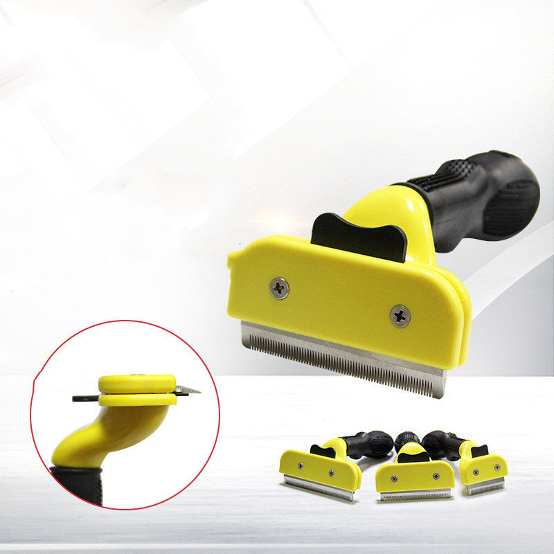 JMT-523466 Self-Blade Pet Grooming Comb with Fashionable ABS Handle