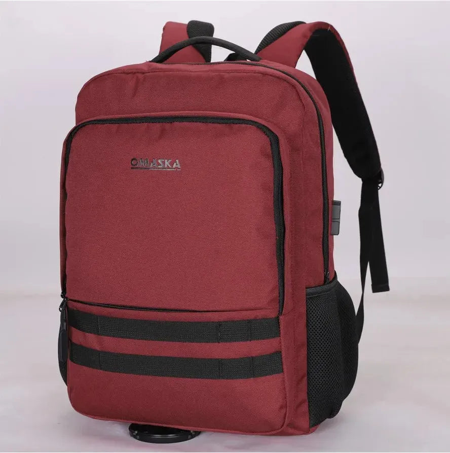 JMT-523786 17 Inch Nylon Waterproof Laptop Rucksack with USB Port for Men - Model TSX-22017