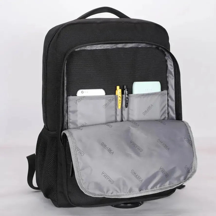 JMT-523786 17 Inch Nylon Waterproof Laptop Rucksack with USB Port for Men - Model TSX-22017