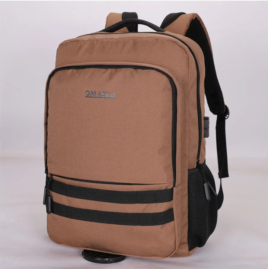 JMT-523786 17 Inch Nylon Waterproof Laptop Rucksack with USB Port for Men - Model TSX-22017
