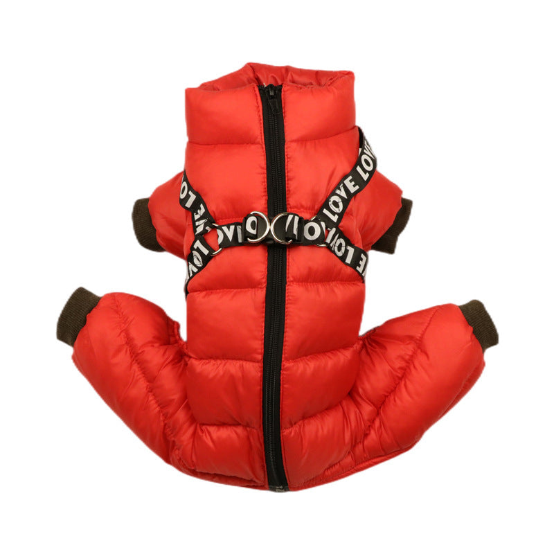 JMT-523850 Thermal Thickened Pet Winter Clothing for Dogs - Casual Cotton Apparel