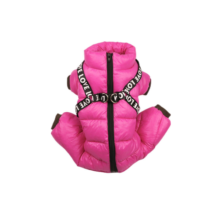 JMT-523850 Thermal Thickened Pet Winter Clothing for Dogs - Casual Cotton Apparel