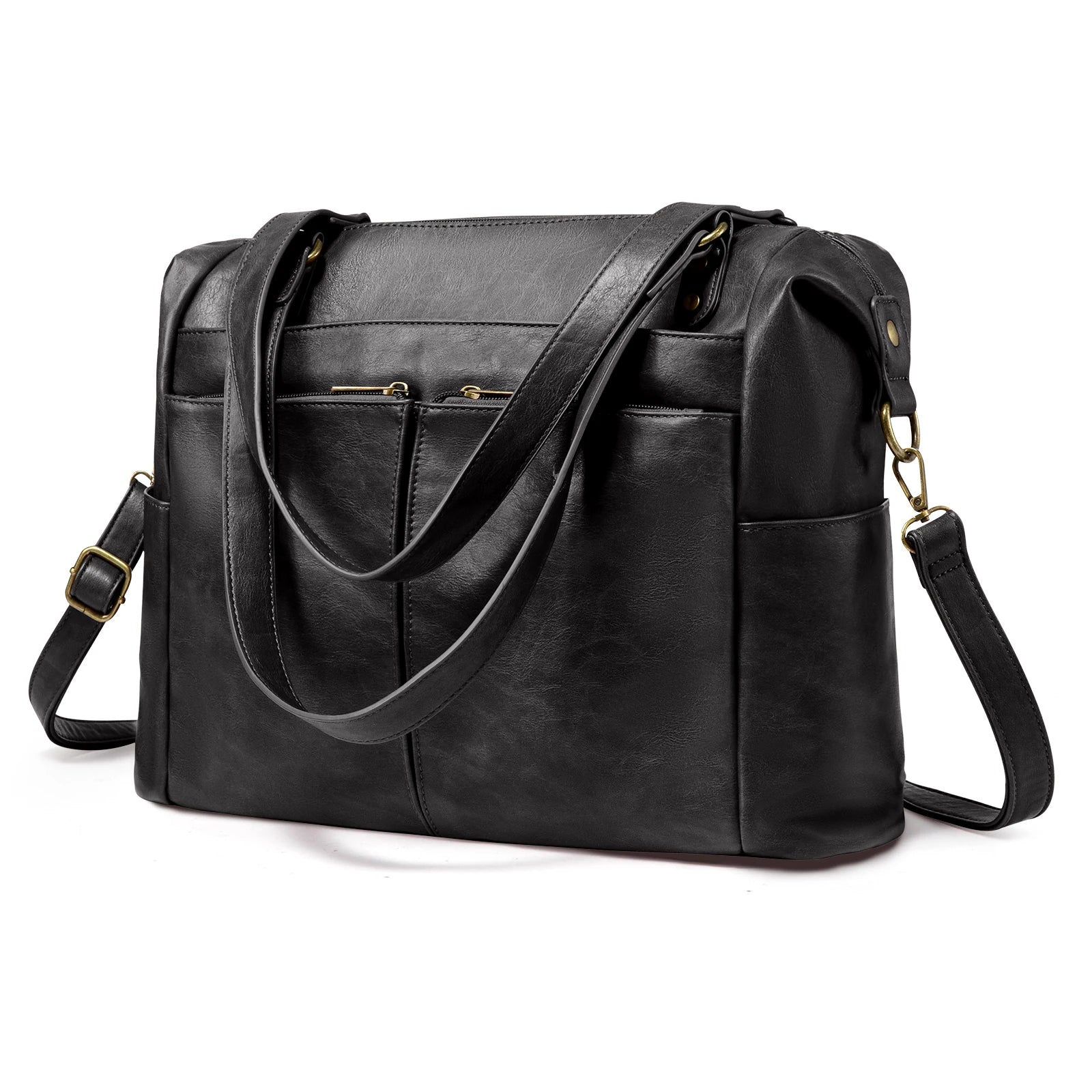 JMT-524106 Large Tote Shoulder Handbag for Women – Luxury PU Leather Crossbody Bag for Laptops and Everyday Use