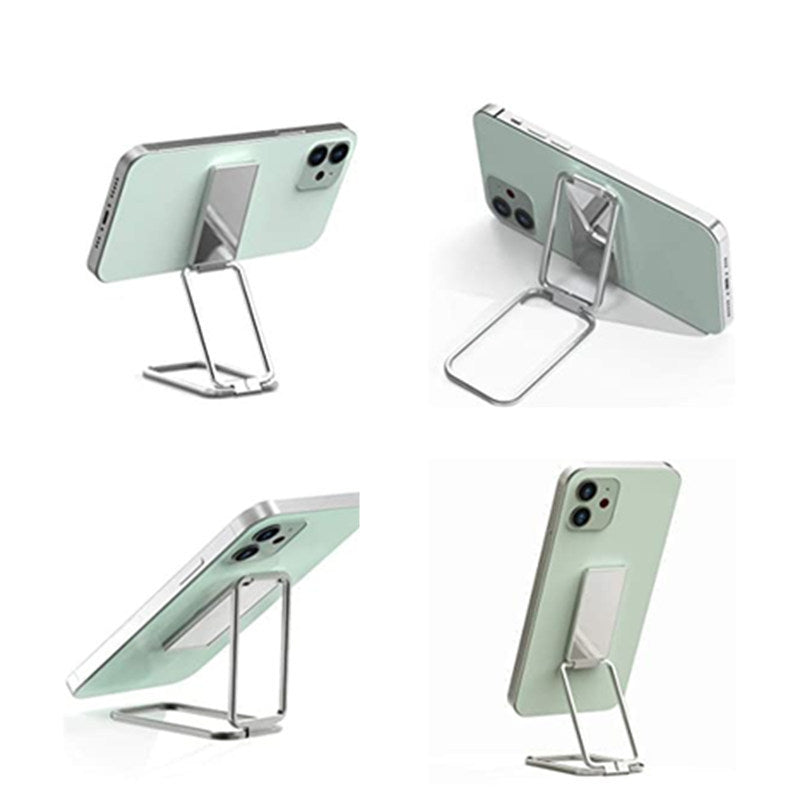 JMT-524234 Foldable Double Ring Mobile Phone Holder - Aluminum Alloy, Multiple Colors Available
