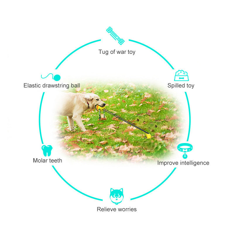 JMT-524362 Outdoor Tying Dog Ground Nail with Traction Rope and Cone Set in Multiple Colors