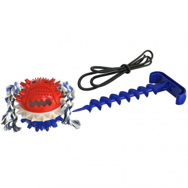 JMT-524362 Outdoor Tying Dog Ground Nail with Traction Rope and Cone Set in Multiple Colors