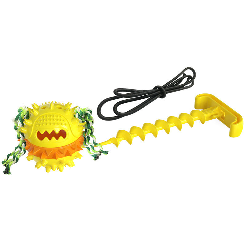 JMT-524362 Outdoor Tying Dog Ground Nail with Traction Rope and Cone Set in Multiple Colors