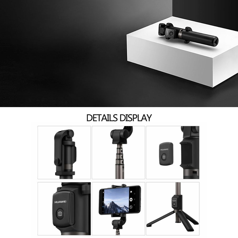 JMT-524554 Bluetooth Wireless Selfie Stick Tripod for iPhone - Black and White, 660mm Extendable, Compact Design