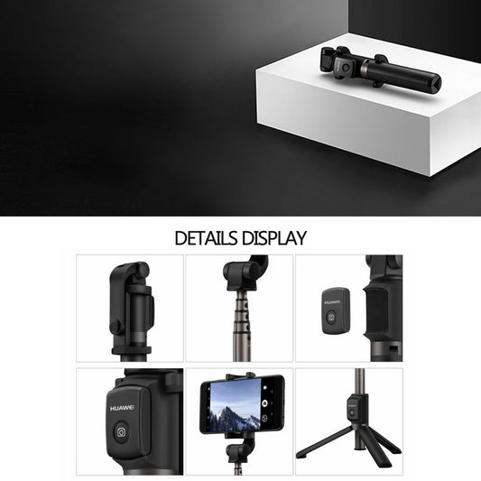 JMT-524554 Bluetooth Wireless Selfie Stick Tripod for iPhone - Black and White, 660mm Extendable, Compact Design