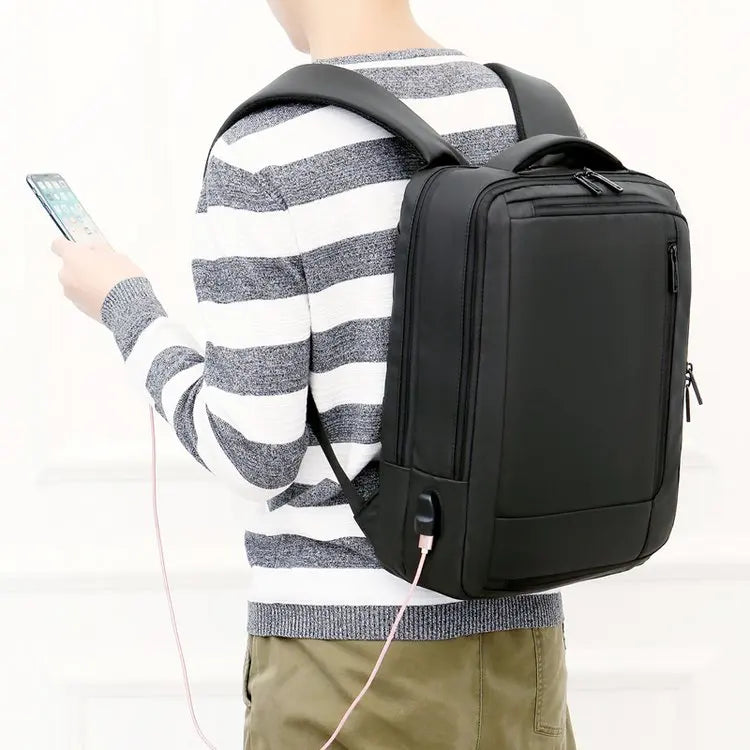 JMT-524554 Waterproof USB Charging Laptop Backpack for School and Travel, Suitable for Students and Business Use