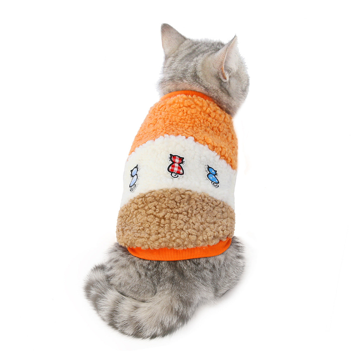 JMT-525002 Cozy Cotton Vest for Pets - Autumn and Winter Fashion in Orange and Pink