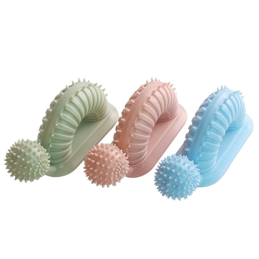 JMT-525514 Durable Pet Molar Teeth Cleaning Stick Toy - Bite Resistant, TPR Material in Blue, Pink, Green