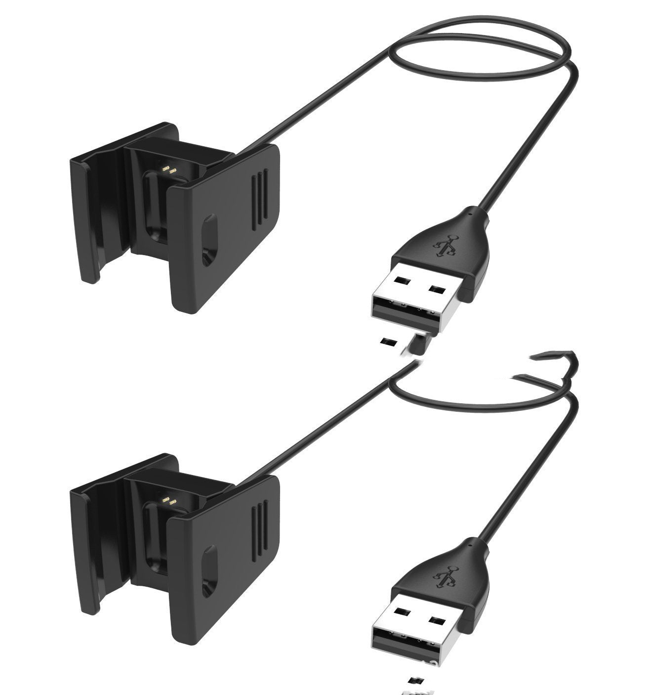 JMT-525706 Charging Cable Compatible with Fitbit Charge 2 - Smart Wristband Cable with Chip Protection