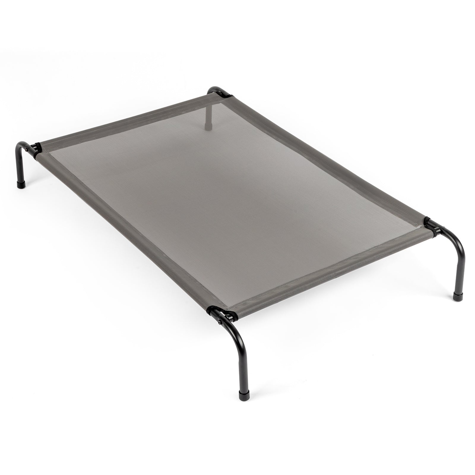 JMT-525834 Elevated Dog Bed with Durable Textilene Mesh, Powder-Coated Steel Frame, 50" x 31" x 8", Gray