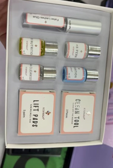 JMT-525962 Simple Hot Curling Eyelash Extension Set - Independent Box, White