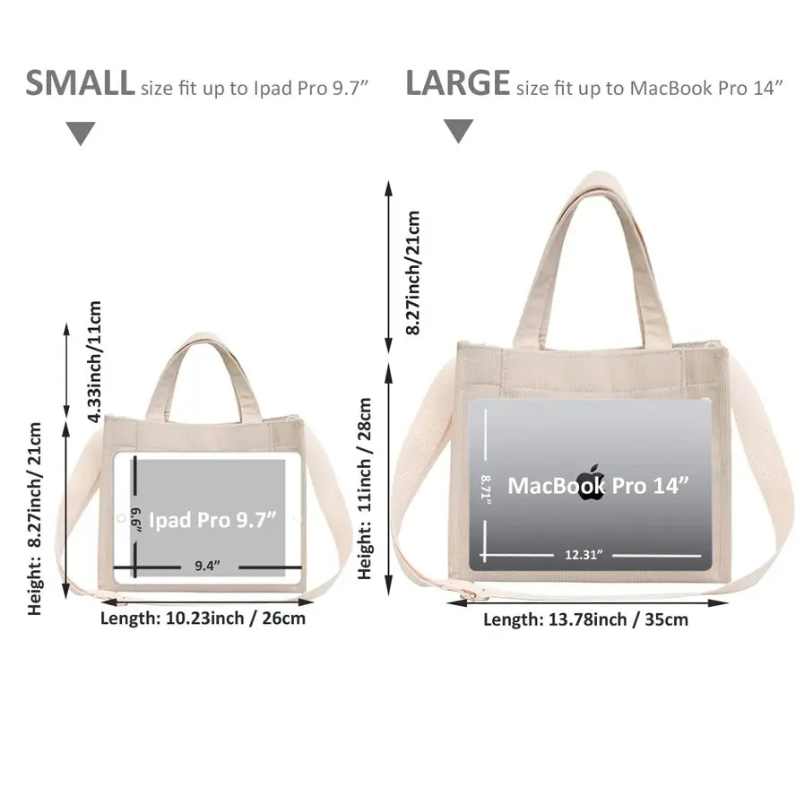 JMT-526026 Large Canvas Tote Bag for Women with Multiple Pockets - Ideal for Work, Beach, and Gym Use