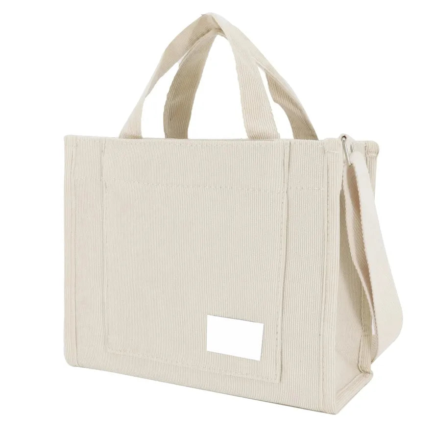 JMT-526026 Large Canvas Tote Bag for Women with Multiple Pockets - Ideal for Work, Beach, and Gym Use