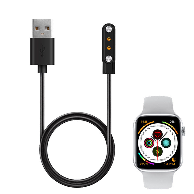 JMT-526218 Magnetic USB Fast Charger for Smart Watches - Stylish Black Design