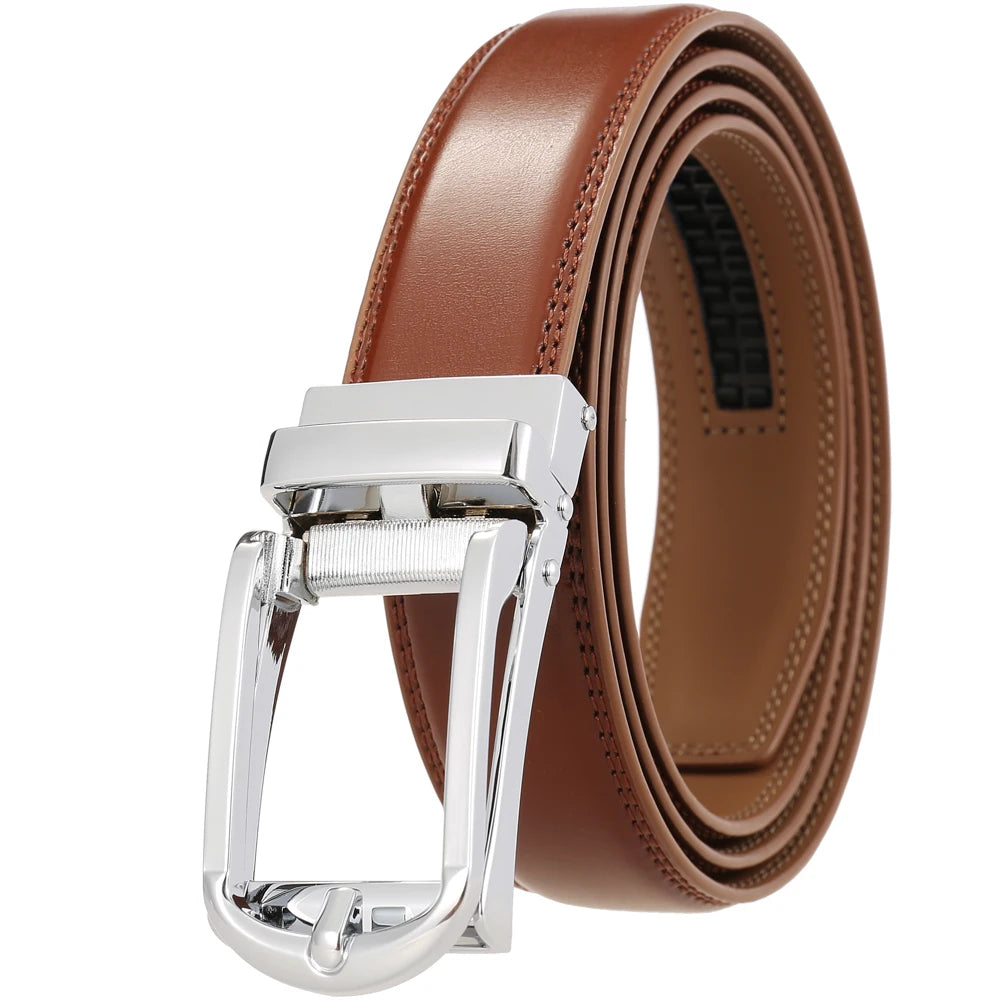 JMT-526282 Men's Leather Belt, Model LY33-23430-1, Durable and Stylish Design