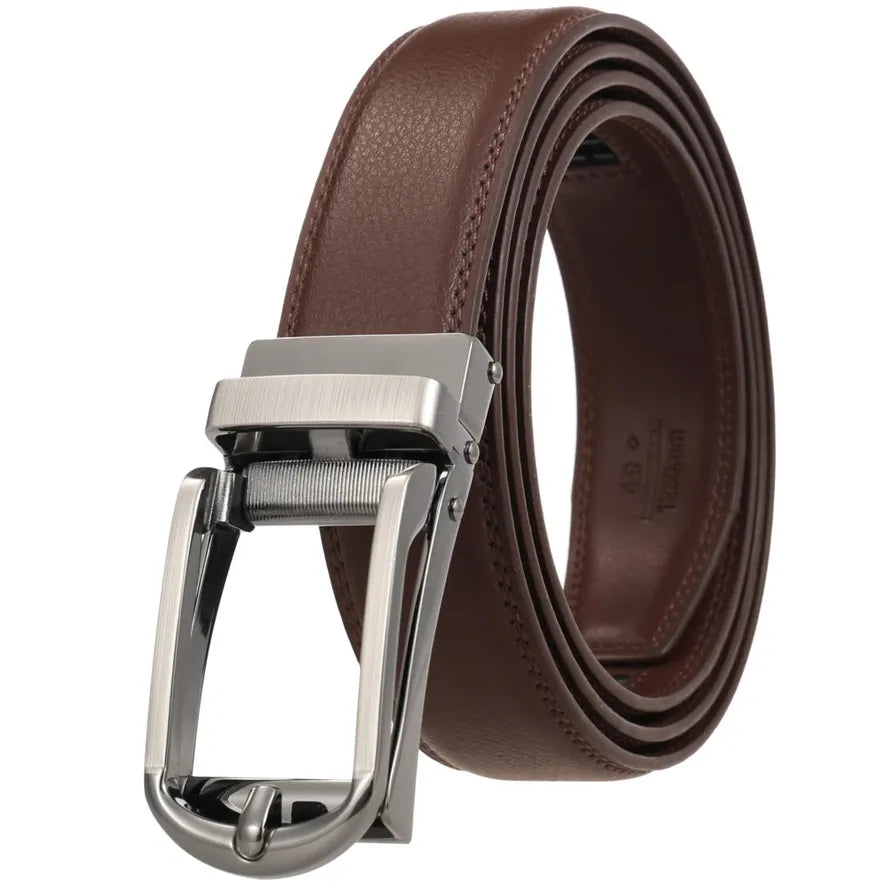 JMT-526282 Men's Leather Belt, Model LY33-23430-1, Durable and Stylish Design