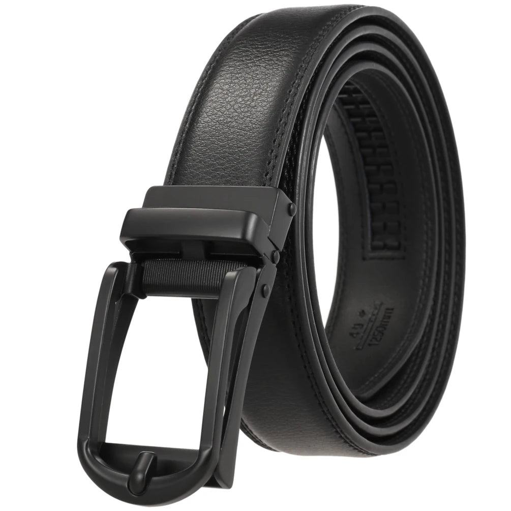JMT-526282 Men's Leather Belt, Model LY33-23430-1, Durable and Stylish Design