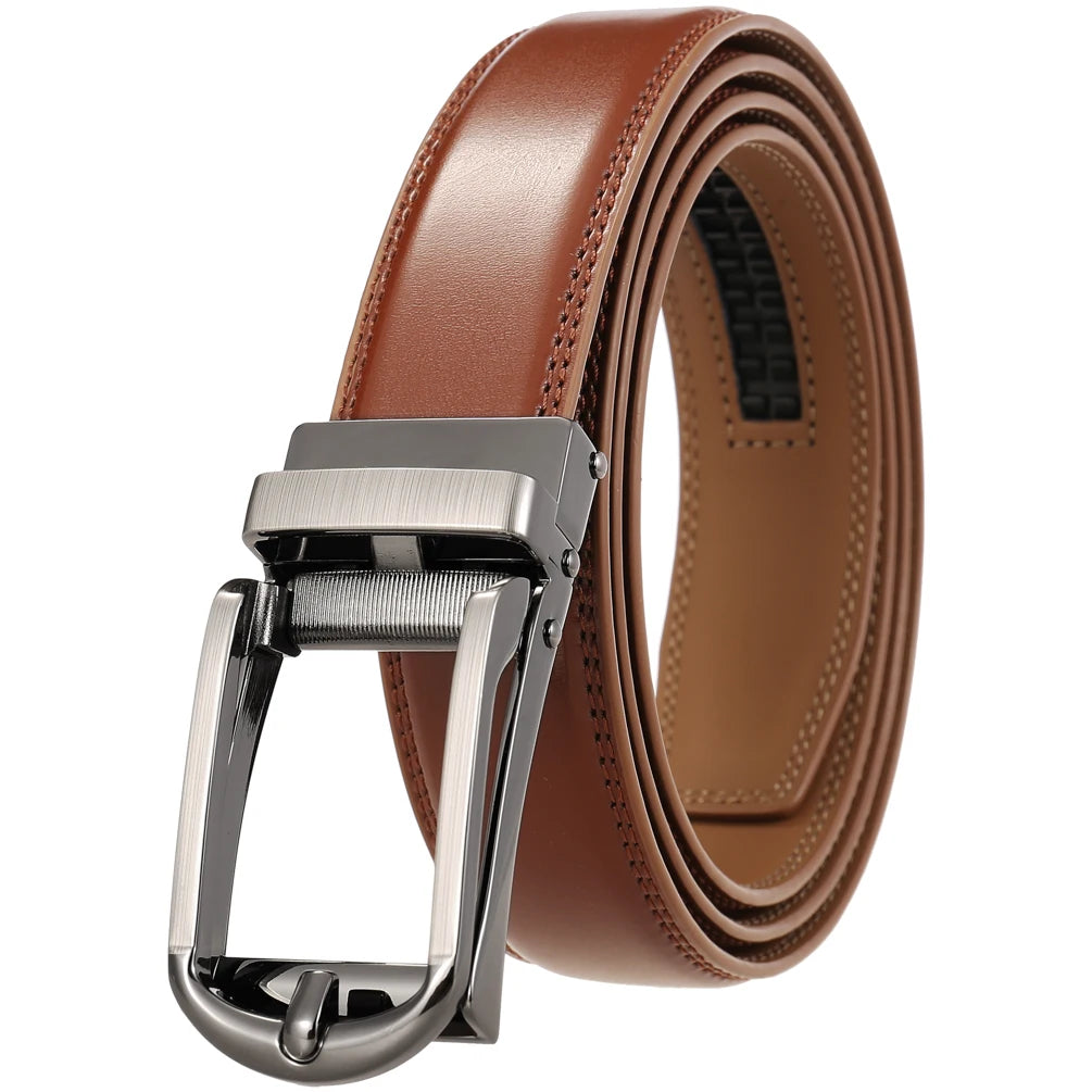 JMT-526282 Men's Leather Belt, Model LY33-23430-1, Durable and Stylish Design