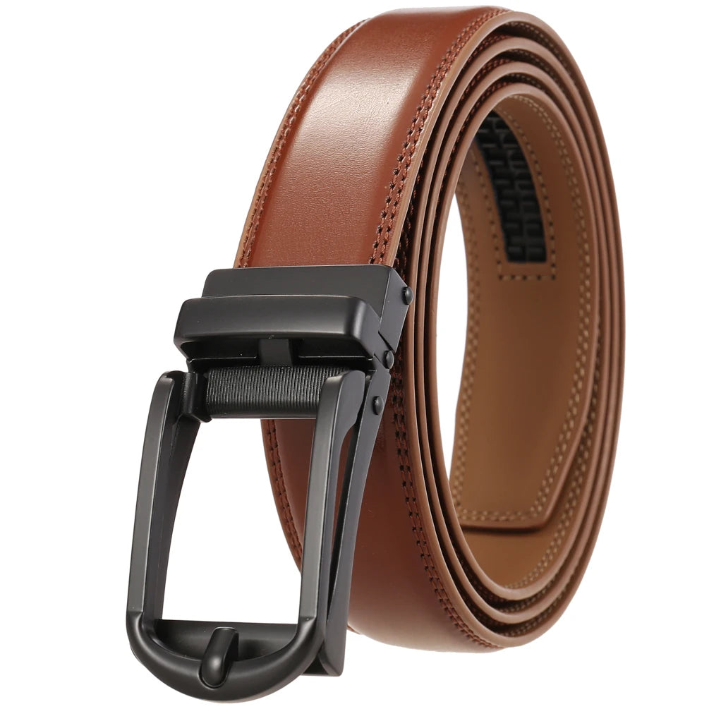 JMT-526282 Men's Leather Belt, Model LY33-23430-1, Durable and Stylish Design