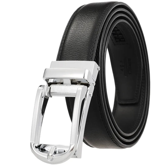 JMT-526282 Men's Leather Belt, Model LY33-23430-1, Durable and Stylish Design