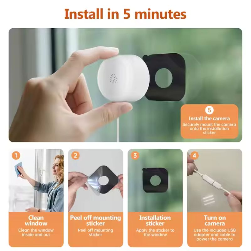 JMT-526346 Smart Wireless Security Camera W911 with Night Vision and Motion Detection