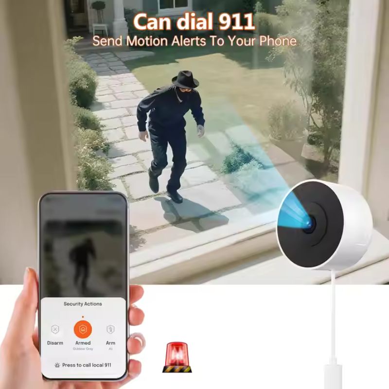 JMT-526346 Smart Wireless Security Camera W911 with Night Vision and Motion Detection