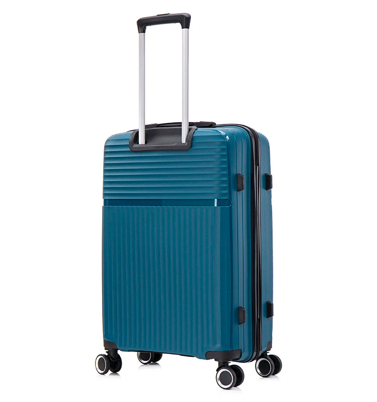 JMT-526410 Durable Outdoor Activity Luggage Set with Mute Wheels and Iron Trolley - 3 Pieces