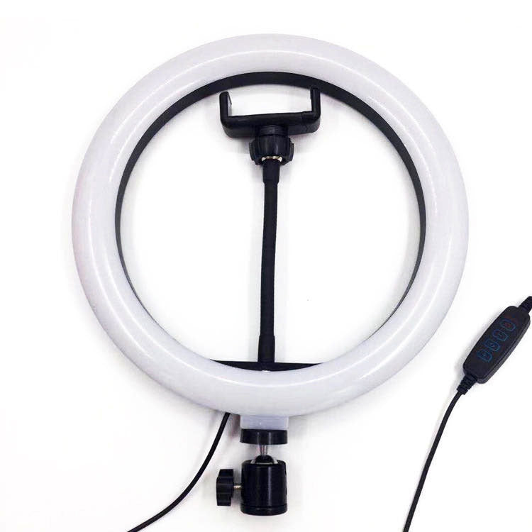 JMT-526538 10 Inch Metal Desktop Bracket Fill Light with Remote Control - 3 Light Modes & 10 Brightness Levels