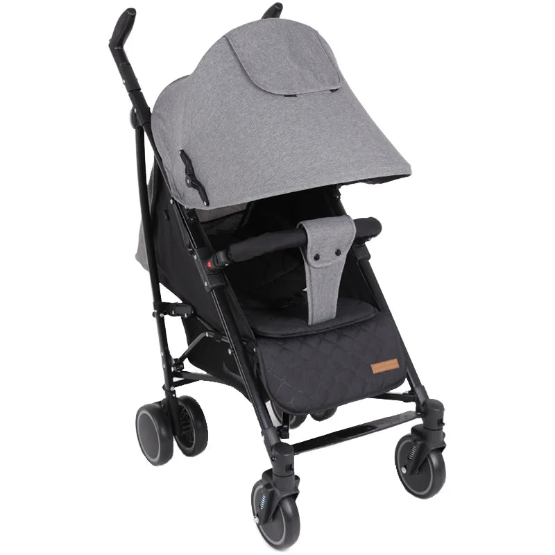 JMT-526538 Foldable 2-in-1 Portable Linen Baby Pram and Stroller for Travel
