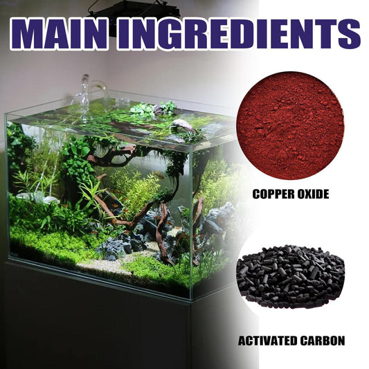 JMT-526858 Lichen Algaecide for Fish Tank Cleaning - Effective Moss and Green Water Algae Remover