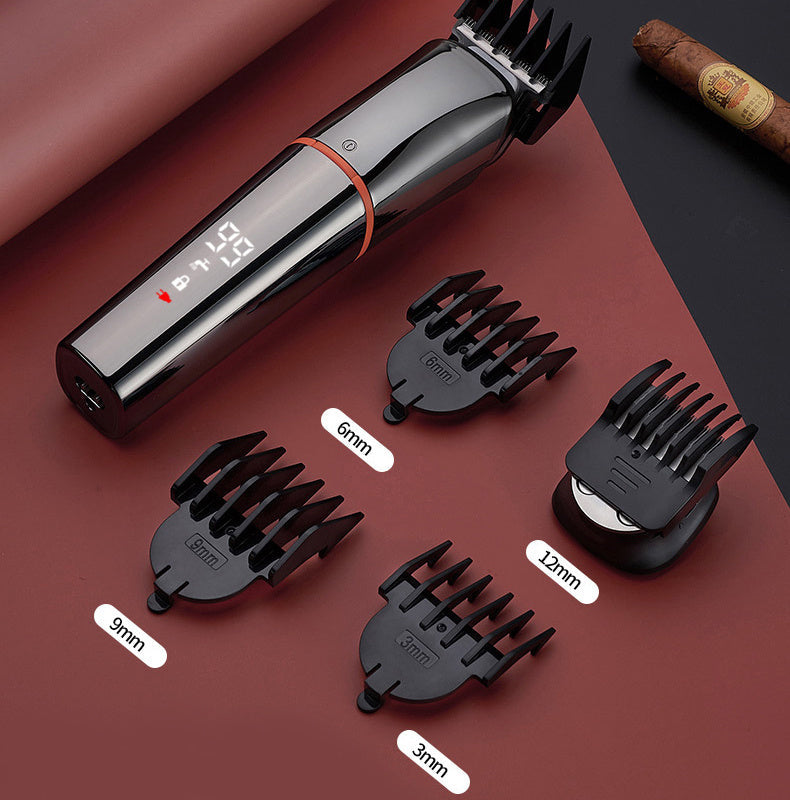 JMT-526922 Multifunctional Electric Hair Clipper with LCD Display and Multiple Accessories