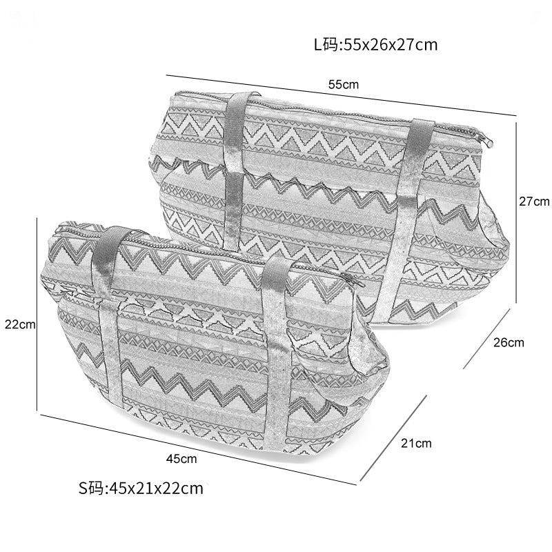JMT-526922 Versatile Retro Pet Backpack for Cats and Dogs - Shoulder and Messenger Style