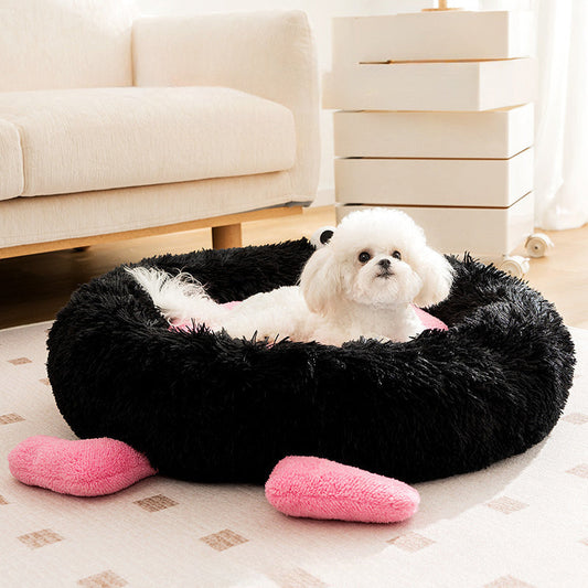 JMT-526986 Cozy Thickened Plush Dog and Cat Bed for Autumn and Winter - Warm Kennel Sleeping Mat