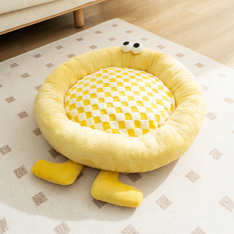 JMT-526986 Cozy Thickened Plush Dog and Cat Bed for Autumn and Winter - Warm Kennel Sleeping Mat